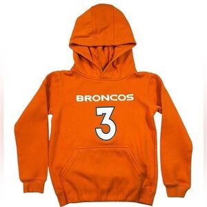 Outer Stuff Youth NFL Denver Broncos 3 Russel Wilson Hoodie | Size S (8)